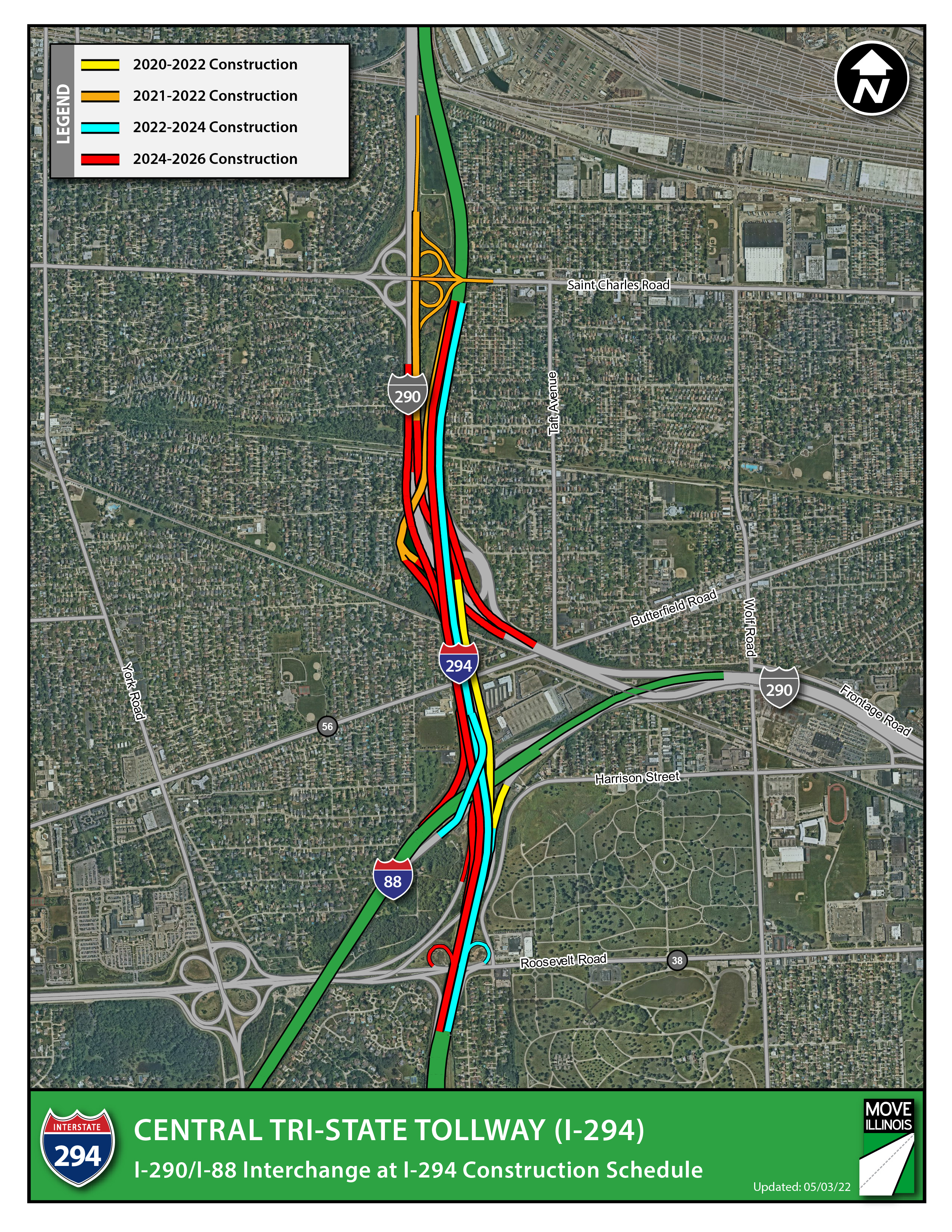 I-290/I-88 Interchange Project at I-294 - Illinois Tollway